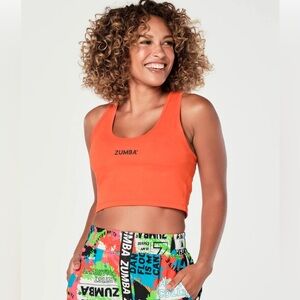 Zumba Cropped Tank Size M